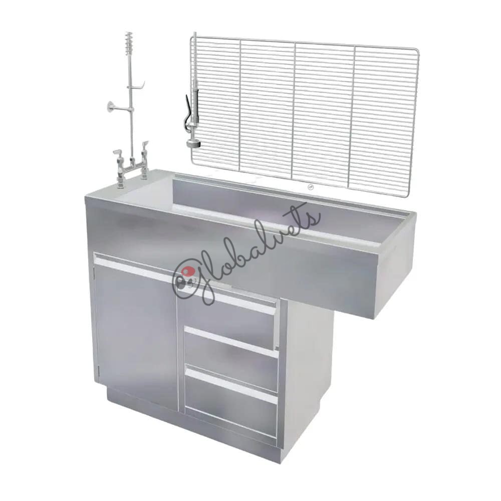 Stainless Steel Wet Table Cabinet with Knee Space